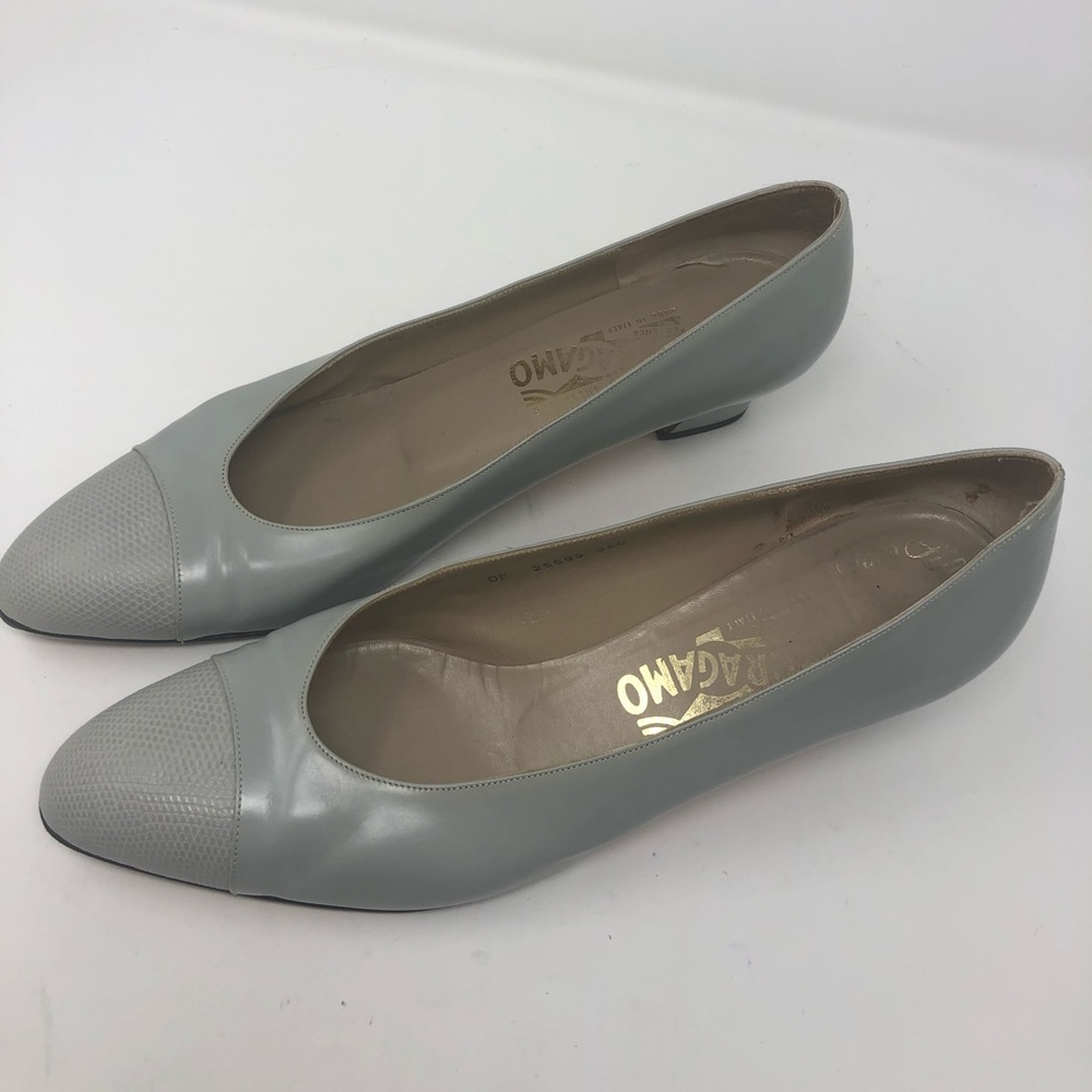 Vintage Salvatore Ferragamo loafers heels pumps